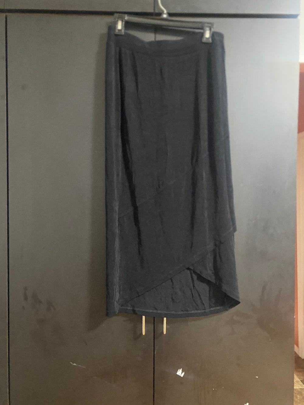 Women black midi skirt chicos